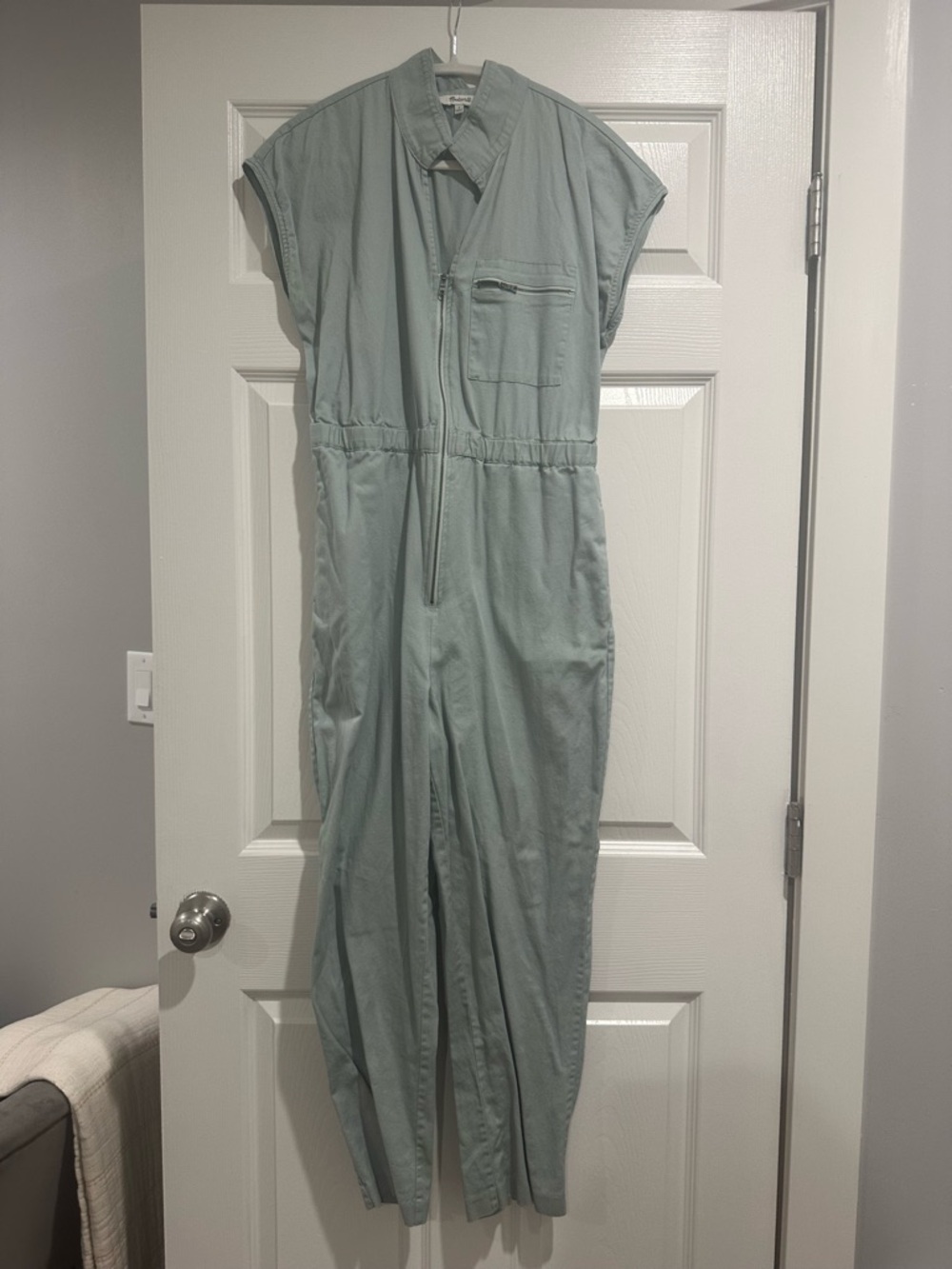 Madewell Sage Green Utility Jumpsuit